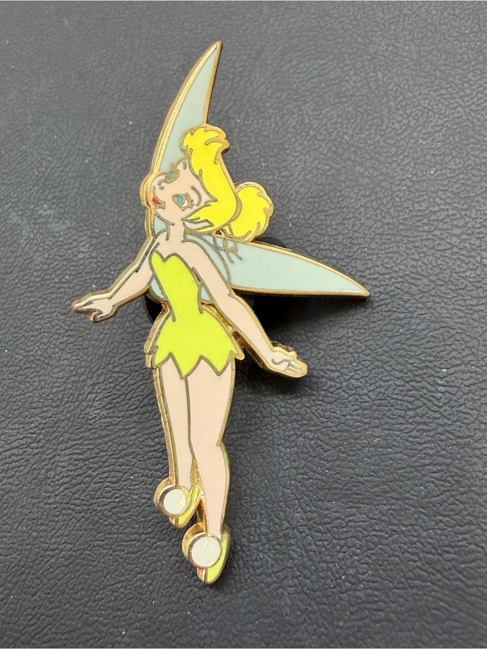 Disney Tinker Bell Enamel Pin in Yellow and Pale Blue